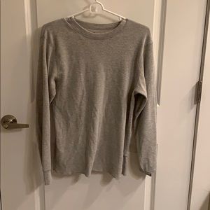 Men’s Hanes grey thermal top